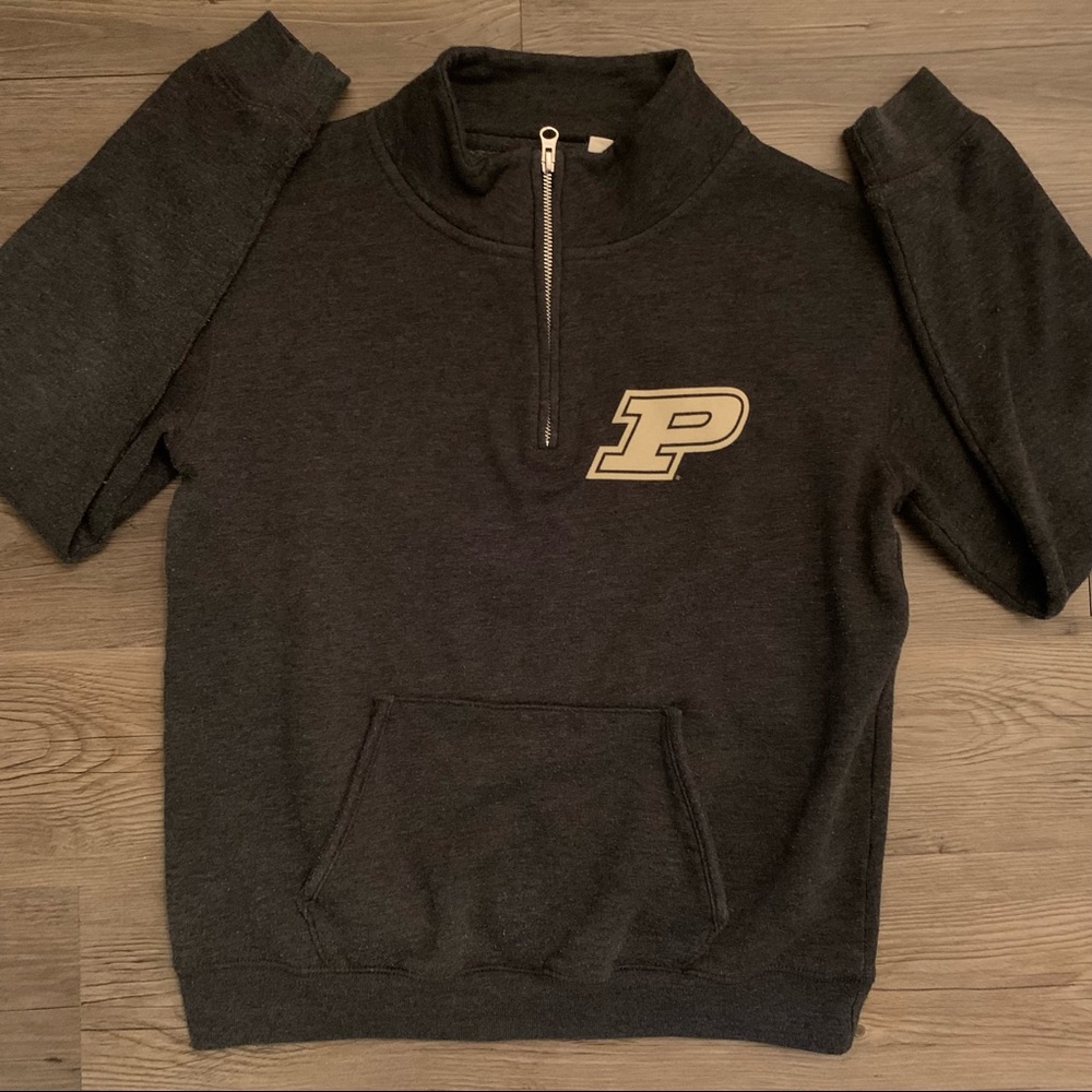 Purdue 3/4 Zip Sweater